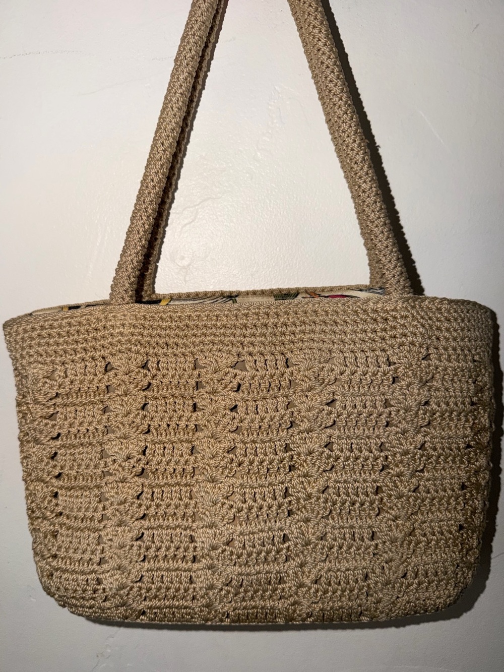 The Sak Crochet Straw Tote in Natural